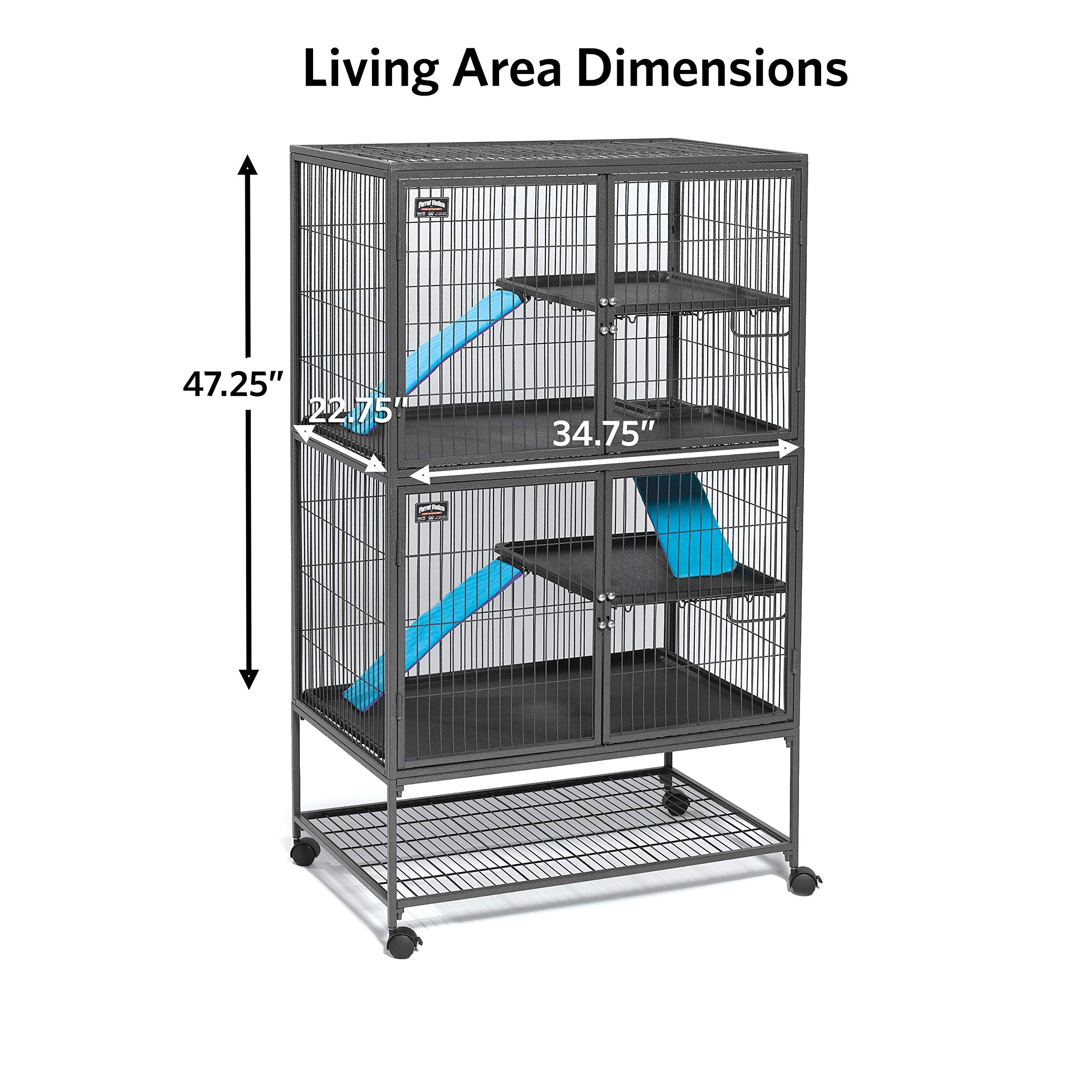 Midwest Homes For Pets 182 Ferret Nation Double Story Unit, 1-Year Manufacturer Warranty